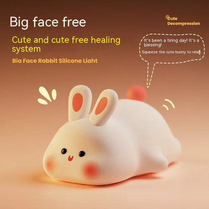 Cute LED Touch Sensor Rabbit Night Light